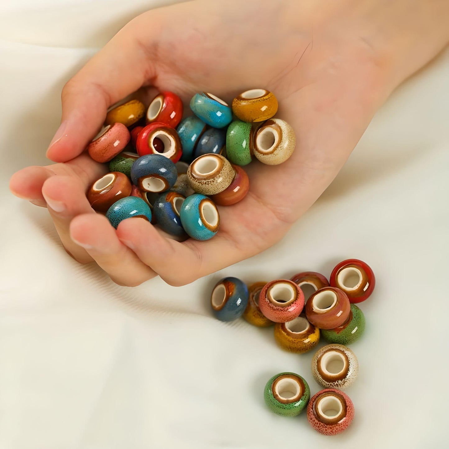 Round Ceramic Beads