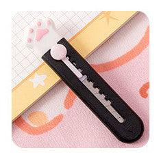 Utility Knives - Mini Retractable Utility Knife - Cat Paw - Black / Cat Paw