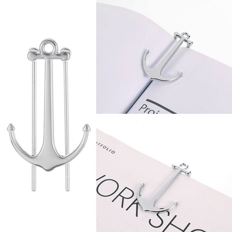 Metallic Bookmarks - Metallic Bookmarks - Boat Anchor - Silver