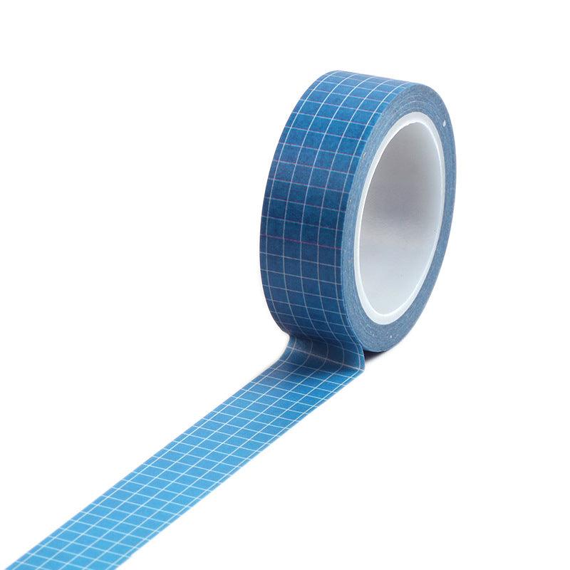 Individual Washi Tapes - Grid Washi Tapes - Blue