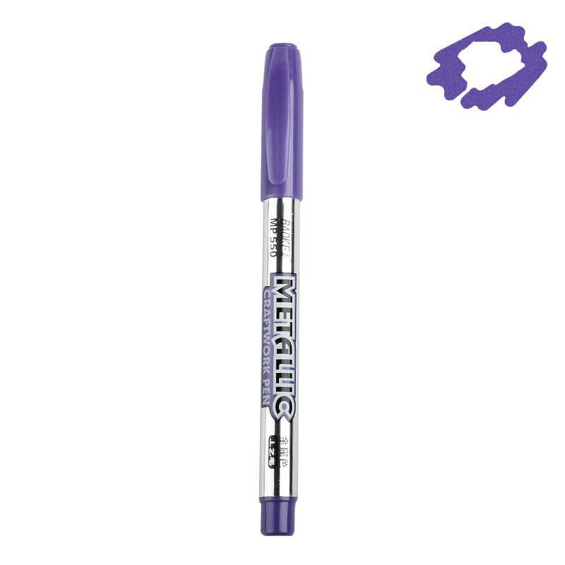 Markers - Metallic Paint Pens - Purple