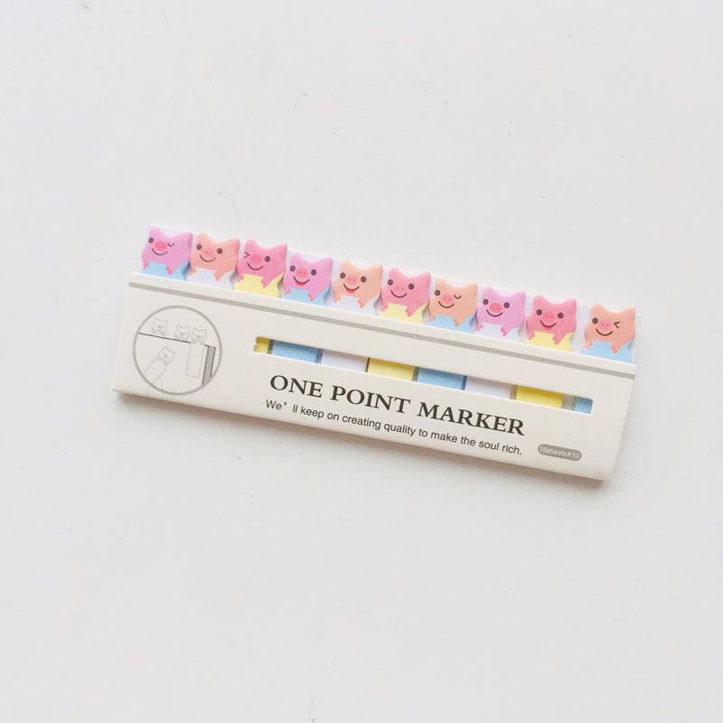 Page Markers - Kawaii Page Markers - Pig