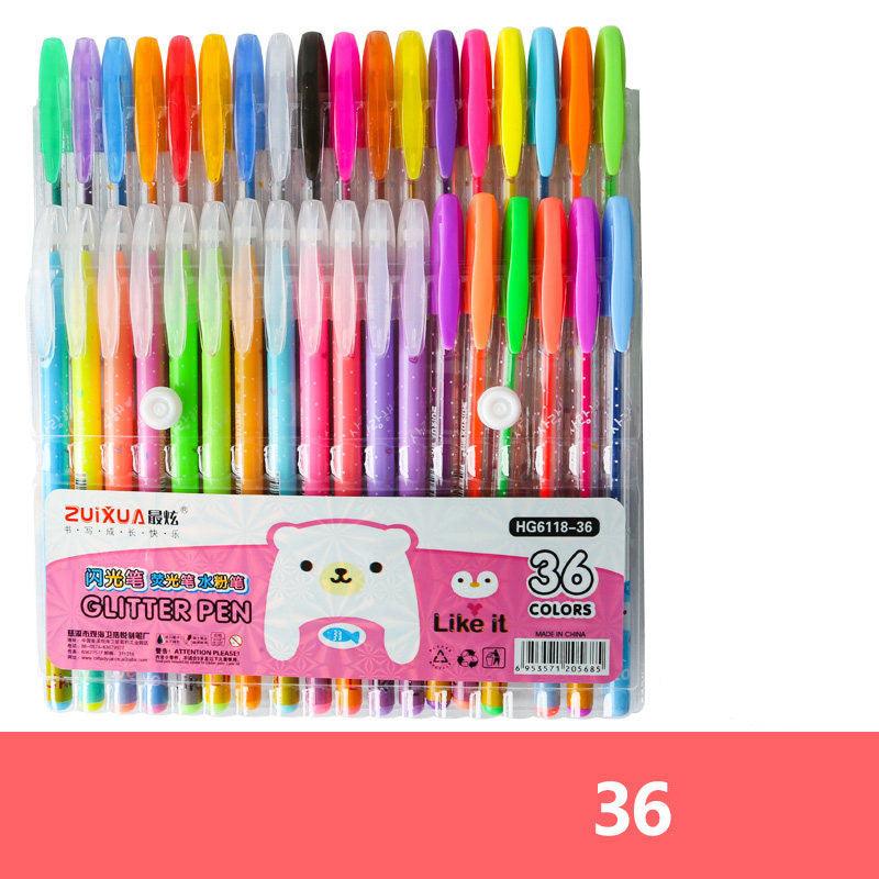 Gel Pen Sets - Gel Pen Set - Zuixua Glitter Pen - 36