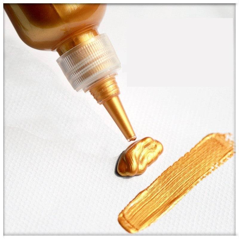 Pearlescent Acrylic Paints - Pearlescent Acrylic Paint - Mengtetisha - Crystal Gold / 60ml