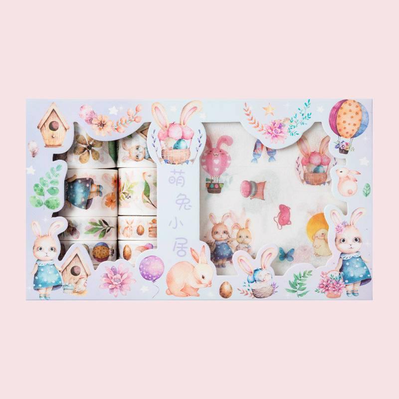 Decorative Stickers - Creative Sticker and Washi Tape Set - Little Rabbit
