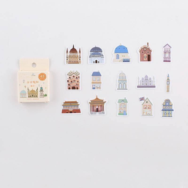 Decorative Stickers - Aesthetic Stickers for Journaling - Travel