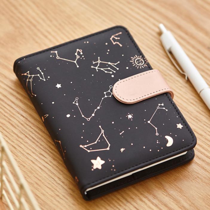 Calendars, Organizers & Planners - Hardcover Planner - Rose Gold Constellations - Black