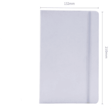 Notebooks - Single Color Hardcover Notebook - White