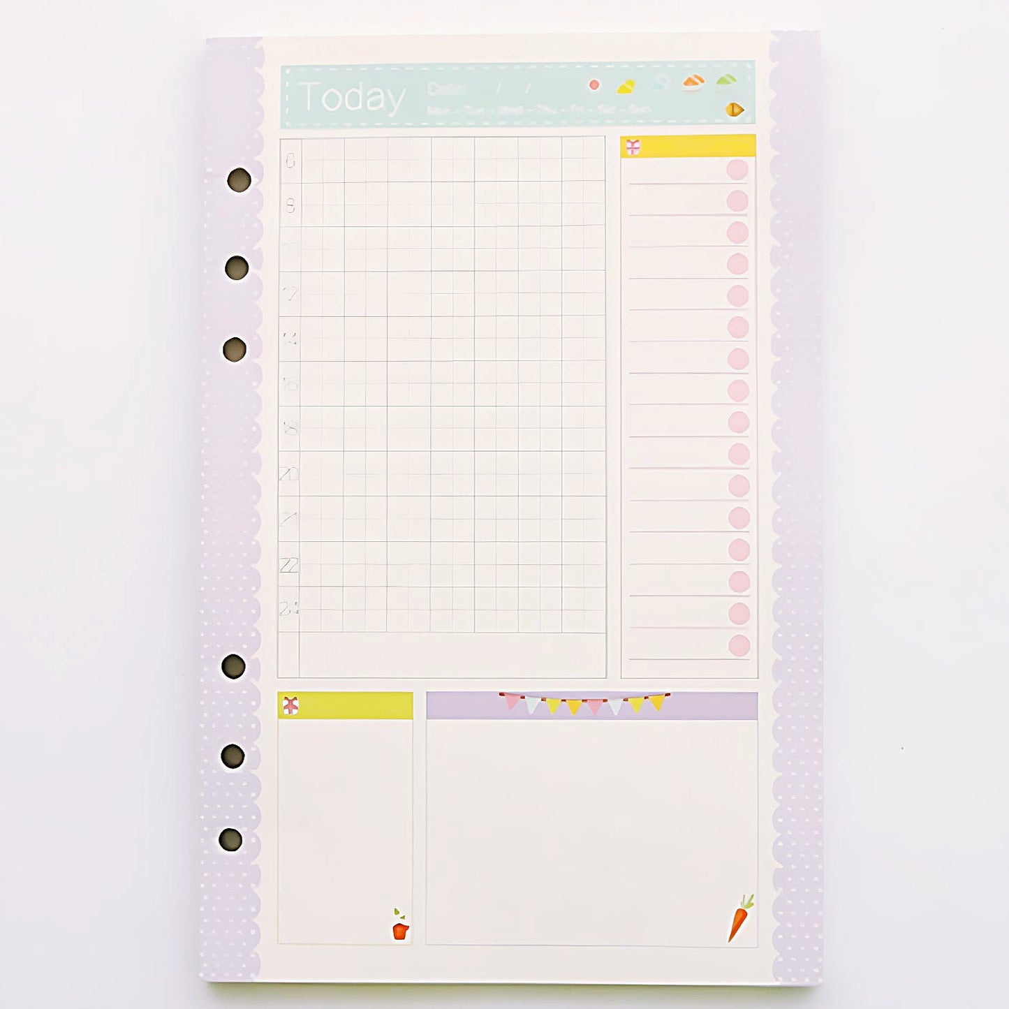 a pack of daily plan refill paper