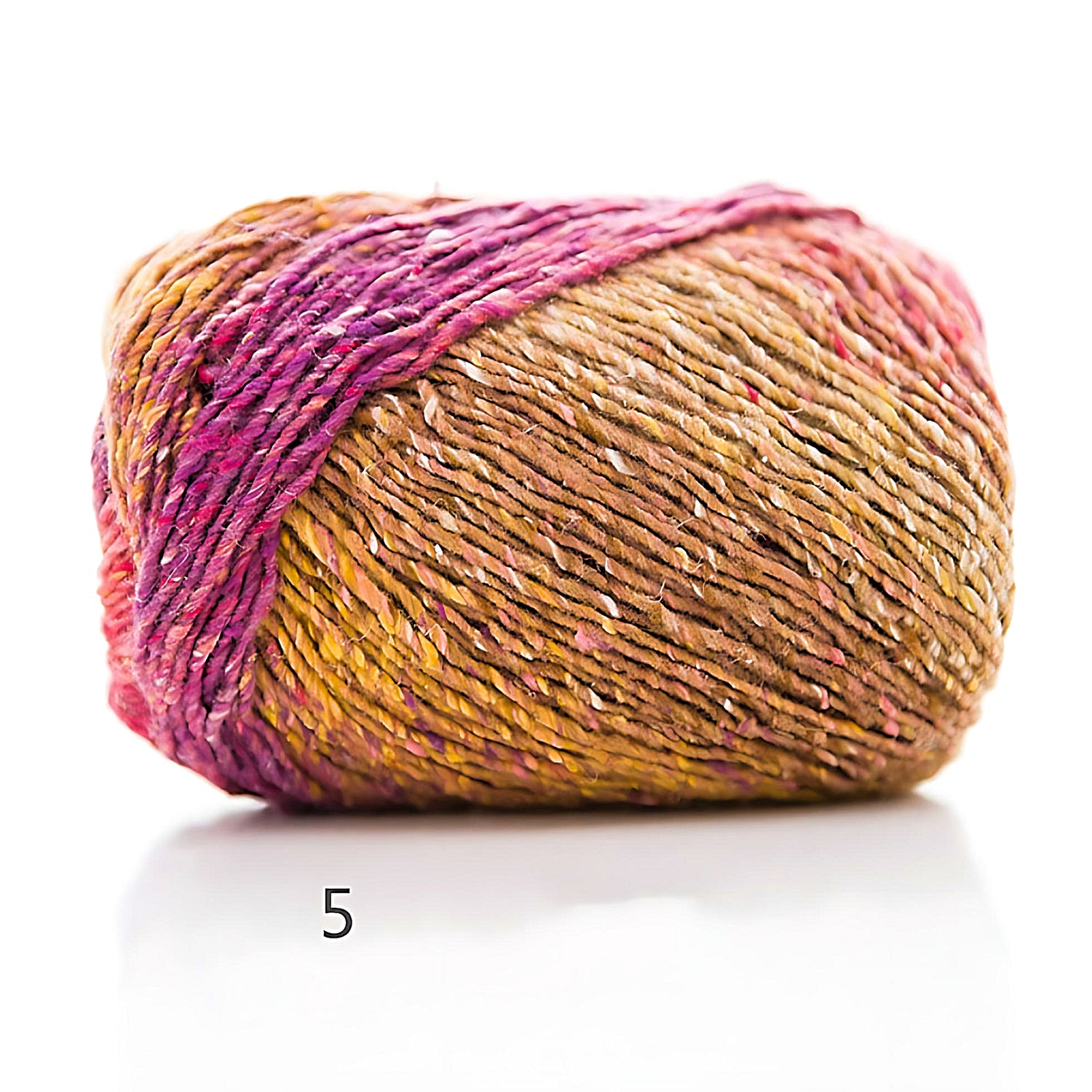 a yellow gradient color polyester yarn
