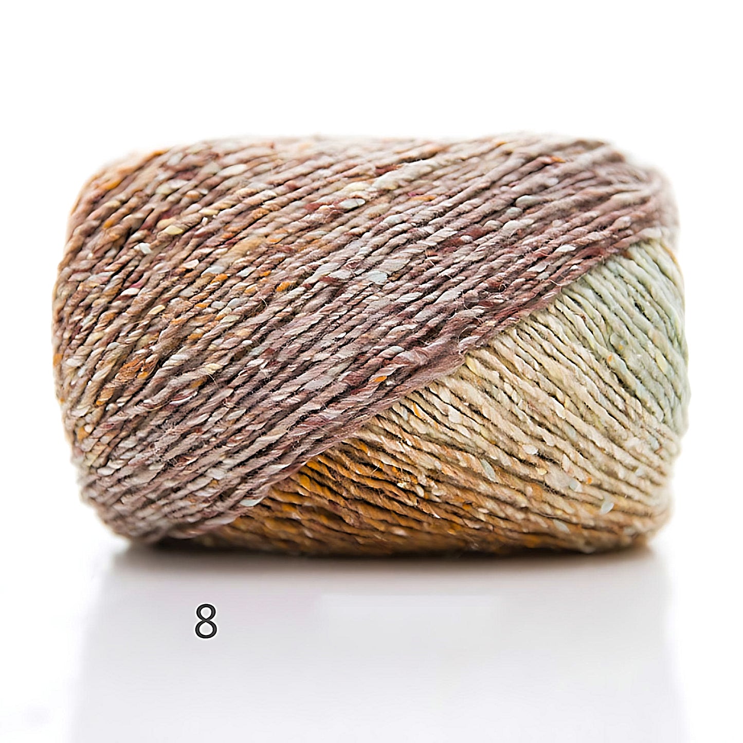 a brown gradient color polyester yarn