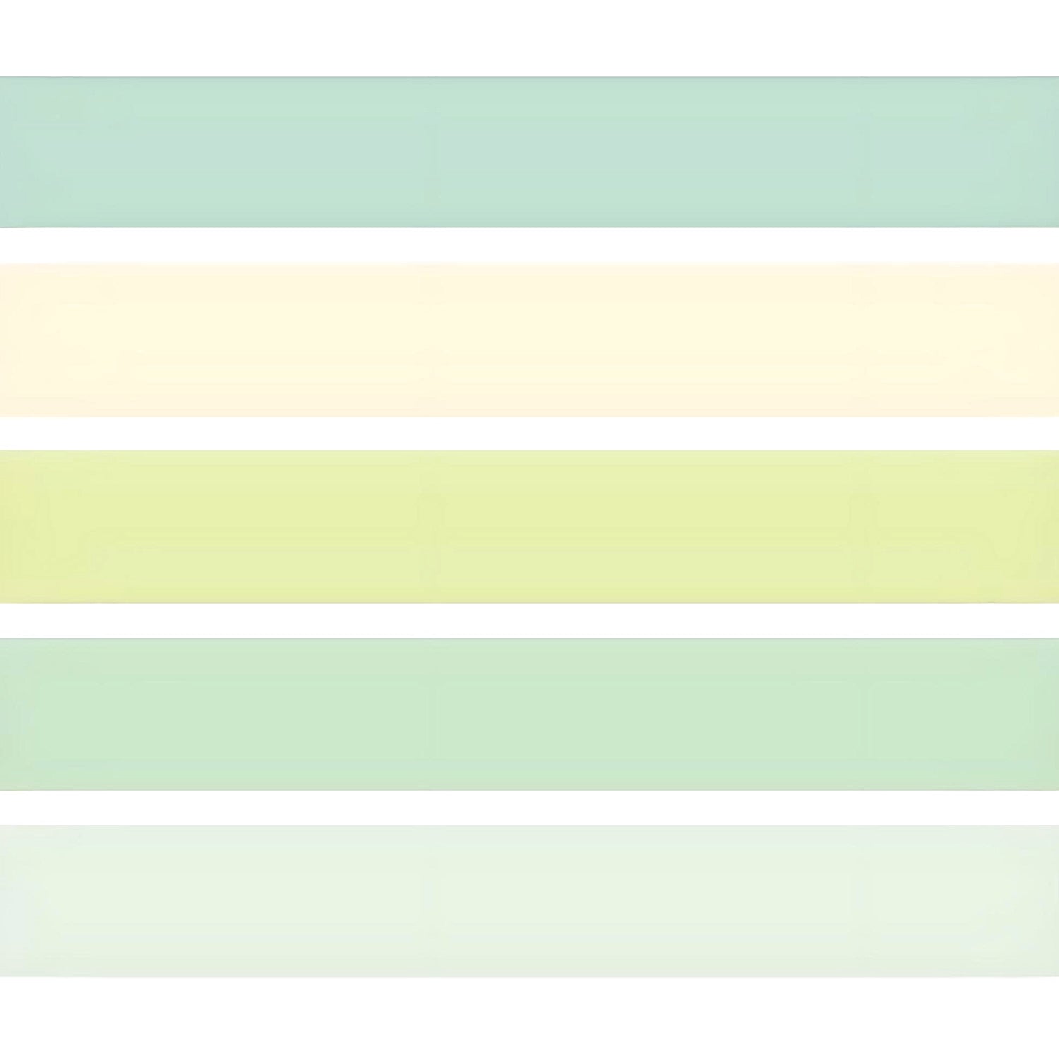 swatches of green washi tapes