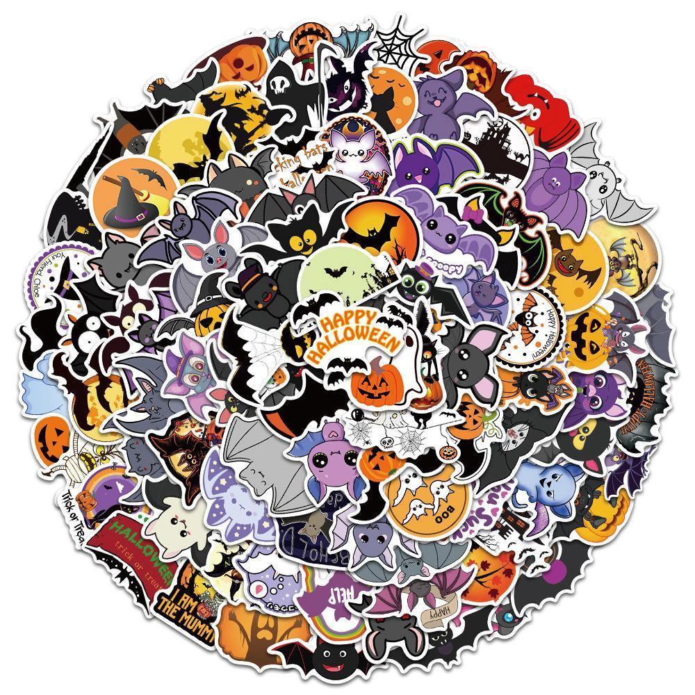 Decorative Stickers - Waterproof Halloween Sticker Set - A