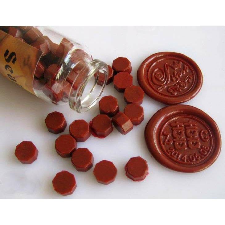 Round Sealing Stamp Charms and Wax Complete Set
