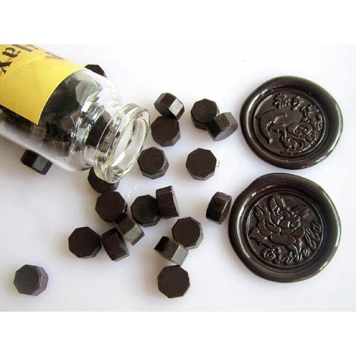 Round Sealing Stamp Charms and Wax Complete Set